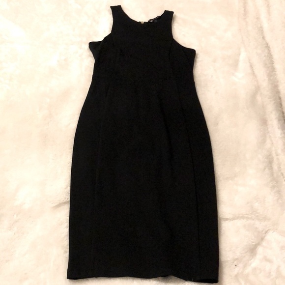 Felicity and Coco NEW Black Zip Up Midi Sheath Dress Size Extra Small - Picture 4 of 11